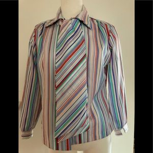 VTG 70’s Donna Louise Scarf Blouse.L